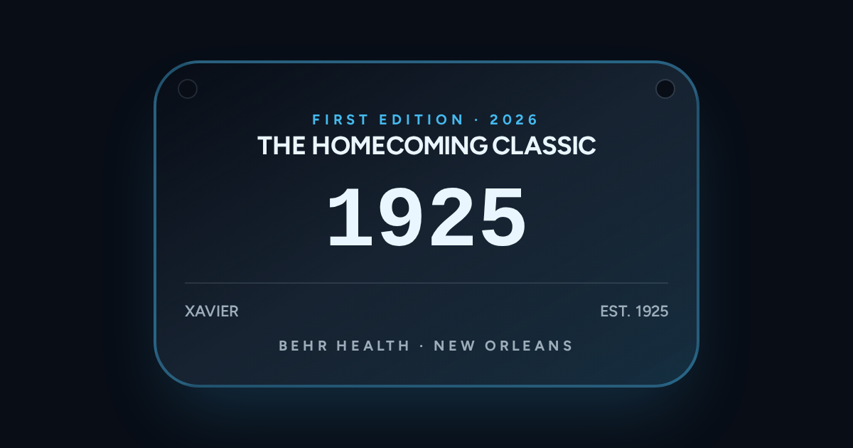 The 2026 Homecoming Classic | An HBCU Wellness Experience — bEHR Health event in #bEHRconnect, 2509 Bayou Rd New Orleans, LA 70119, USA